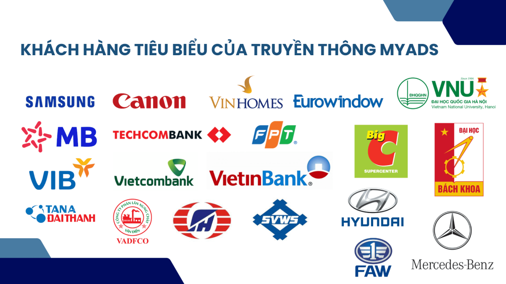 Khách hàng tiêu biểu của Truyền thông MyAds