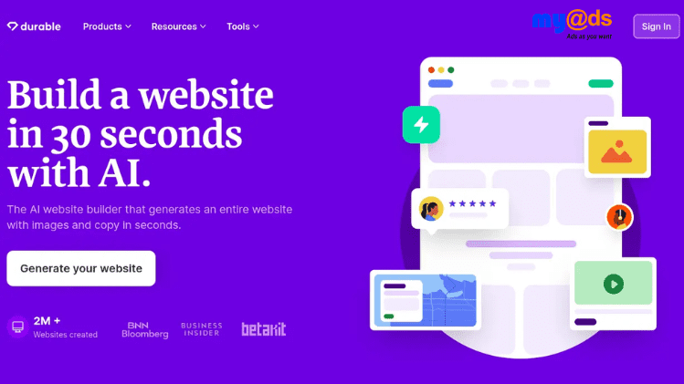 Durable AI Website Builder