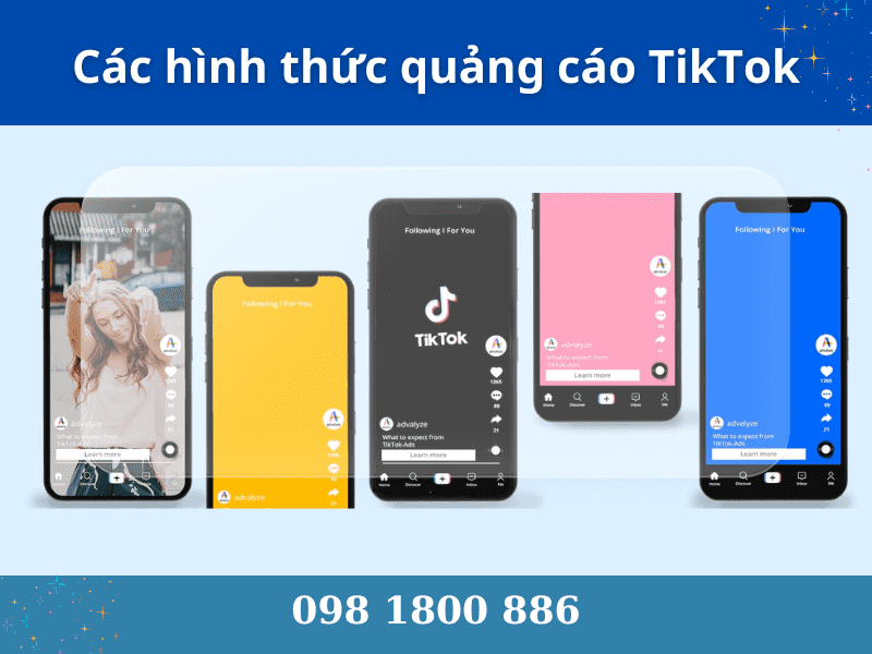 Các hình thức quảng cáo TikTok phổ biến